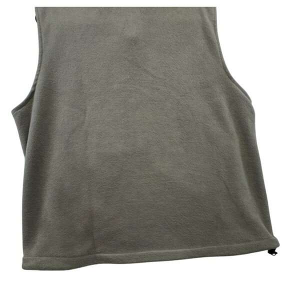 Woolrich Mens Fleece Vest Full-Zip Sleeveless Jacket L Sage Green Outdoor - Picture 11 of 12